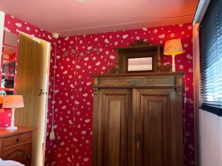 Slaapkamer 1 in de caravan